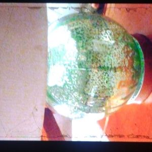 Beautiful glass lamp with shade